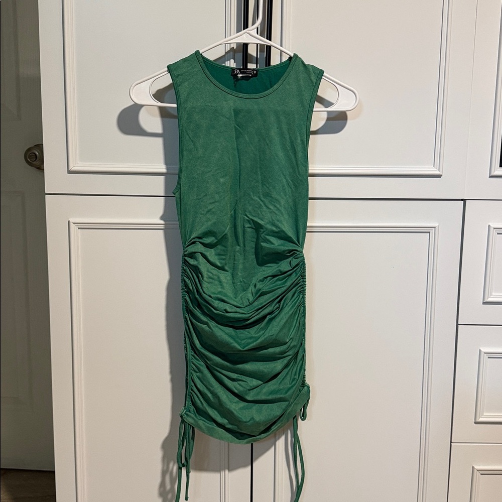 ZARA RUCHED SEAMLESS DRESS - Picture 7 of 7